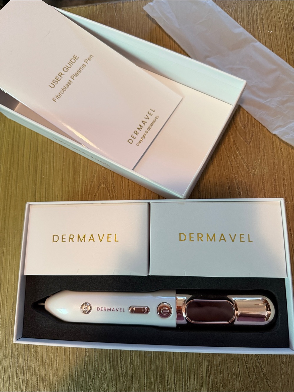 Dermavel White and Gold Electronic Beauty Device
